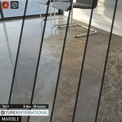 TUREX INTERNATIONAL Marble Tiles Set 11