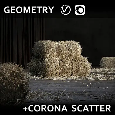 тюк соломы (GEOMETRY+SCATTER)