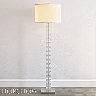 Stacked lucite floor lamp