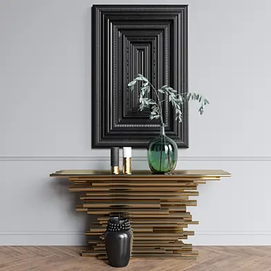 Decor set with console table