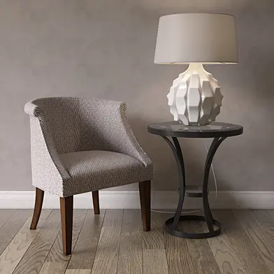 Uttermost_Arthure Accent Chair, Tomasso Accent Table, Guerina Table Lamp
