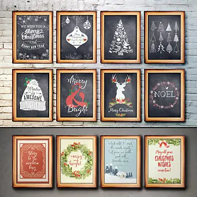 Two Brushes Designs - Christmas print