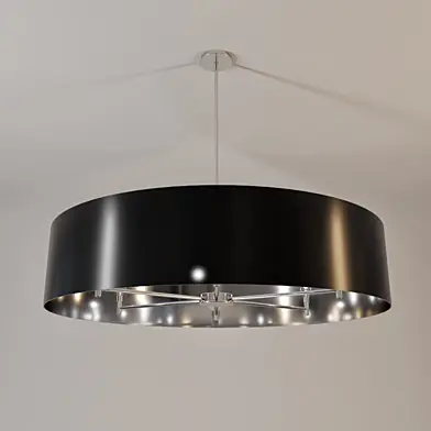 Metal + Linen Chandelier