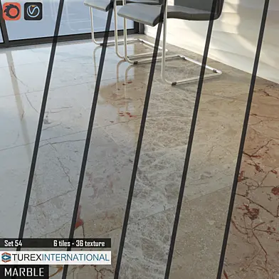 TUREX INTERNATIONAL Marble Tiles Set 54