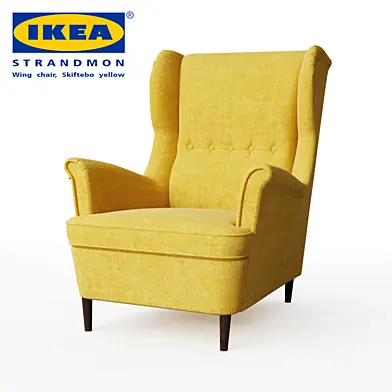 STRANDMON_Wing_chair_Skiftebo_yellow