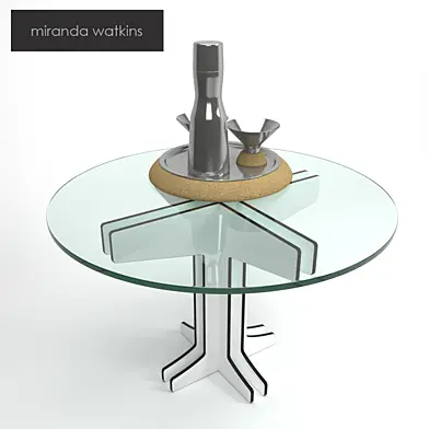 Coffee table with tableware