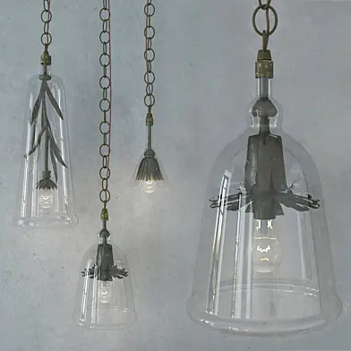 Iron Petals Pendant Lamps