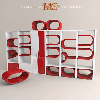 Стеллаж  фирмы "Мебельная Симфония"