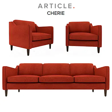 cherie ocean teal sofa & armchair