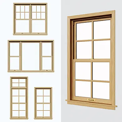 Подъемные окна\Double hung\Sliding sash