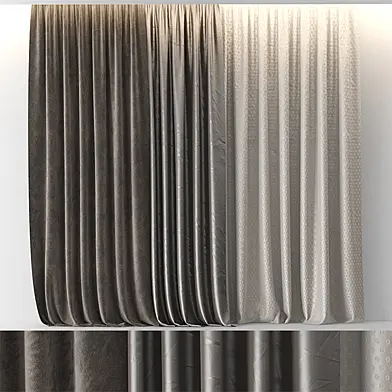 BROWN VELOUR CURTAINS