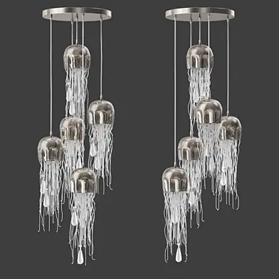 Currey and Company Medusa Multi Pendant