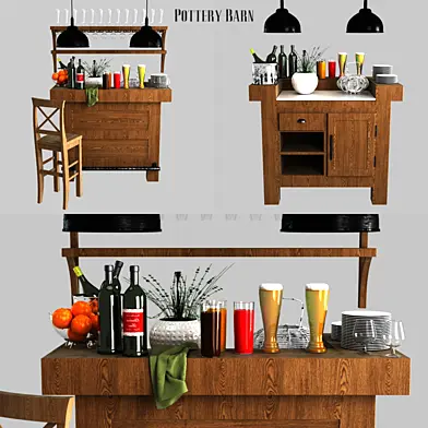Pottery barn Rustic Ultimate Bar - Small