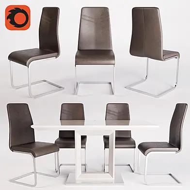 Mebelaero Table ICE & Chair B176