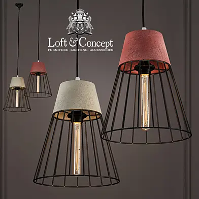 Подвесной светильник Cement Droplight Pendant Light cone