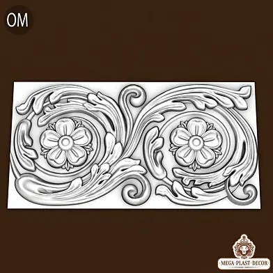 Om. Mega plast decor Фриз