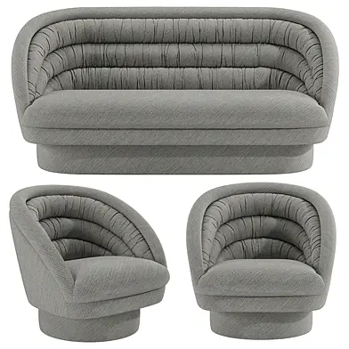 Vladimir Kagan Crescent Swivel