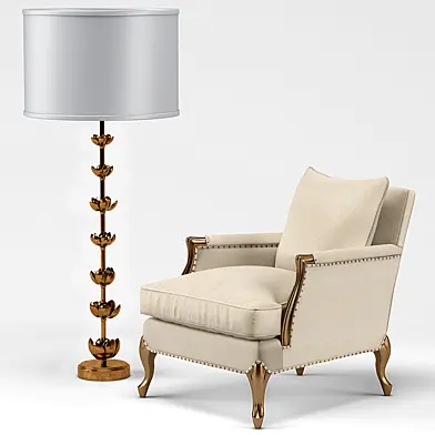 Bernice Chair, Amalie Regency Lamp