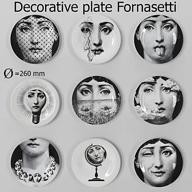 Decorative plate Fornasetti