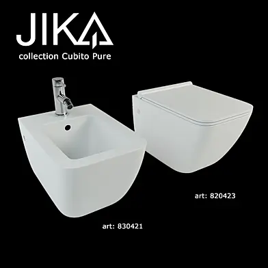 JIKA cubito pure wall-hung WC+BIDET