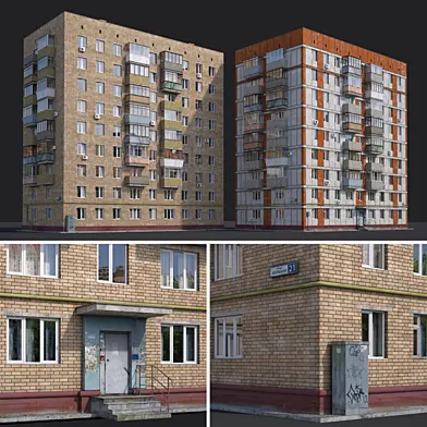 Жилые дома. Москва, ул.Азовская, 21 и Чонгарский б-р, 30