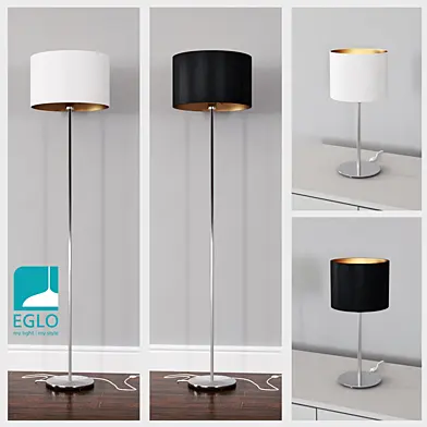 EGLO PASTERI set 6 Black/White&Gold