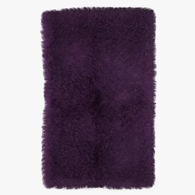 Mongolian fur rug phiolet