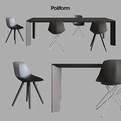 POLIFORM TABLE GILL CHAIR HARMONY