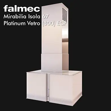 Вытяжка Falmec Mirabilia Isola 67 Platinum Vetro