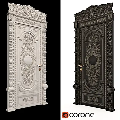carved door