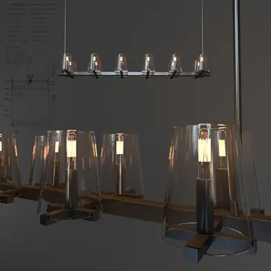 PAUILLAC LINEAR CHANDELIER 60"