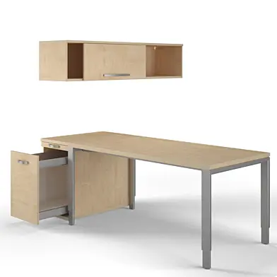 Desk with Wall Cabinet
