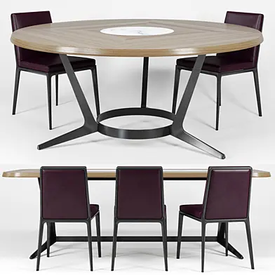 B&B Maxalto Caratos chair Astrum table