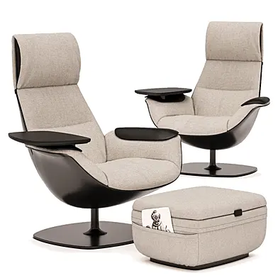 Coalesse Massaud Lounge Chair and Ottoman, 5 расцветок