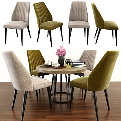Vaz Dining Set With Parquet