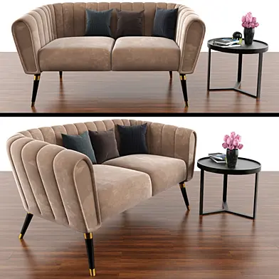 Oreas Sofa With Made Aula Coffee Table