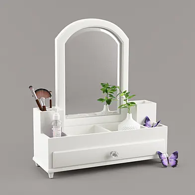 Органайзер для косметики Chloe Beauty Storage with Mirror, от PBteen