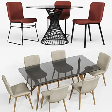 Calligaris ANNIE chair VORTEX TOKYO table