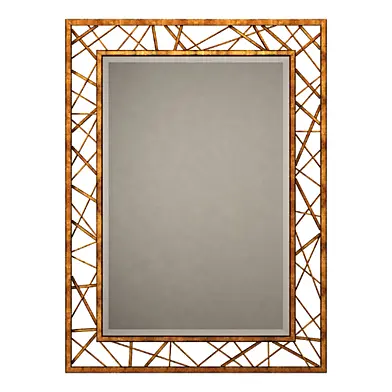 Arteriors home pollock gold leaf mirror