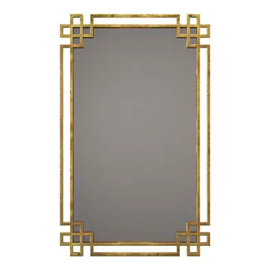 Uttermost devoll antique gold mirror
