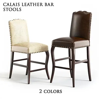 Pottery Barn Calais Leather Barstool