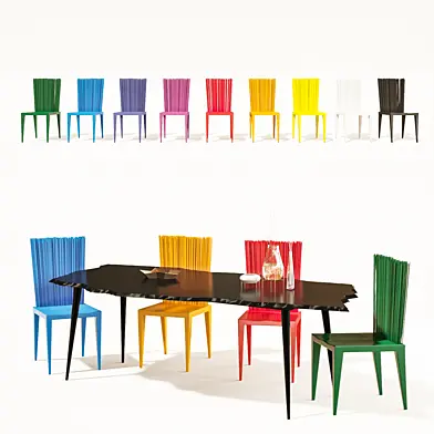 Edra Jenette Chair + Egeo Table