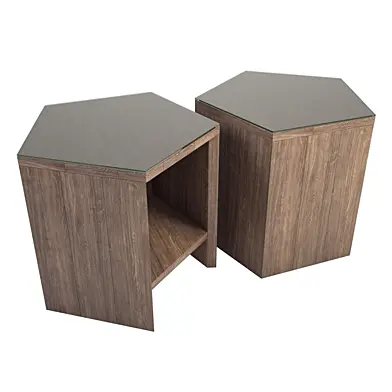 Pentagonal Low Coffee Table