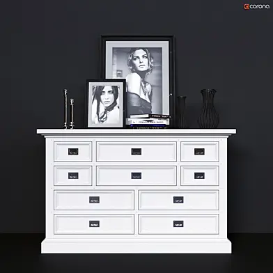 Комод Dantone Home Оксфорд белый