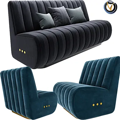 Sophia Sofa And Arm chair