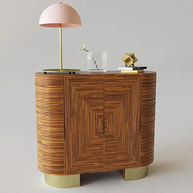 Avalon Rattan Bar