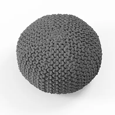 Knitted Pouf