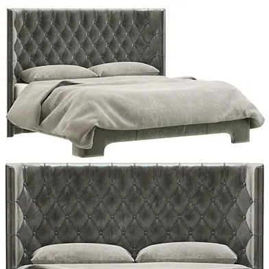 Restoration Hardware Atherton Leather Bed
