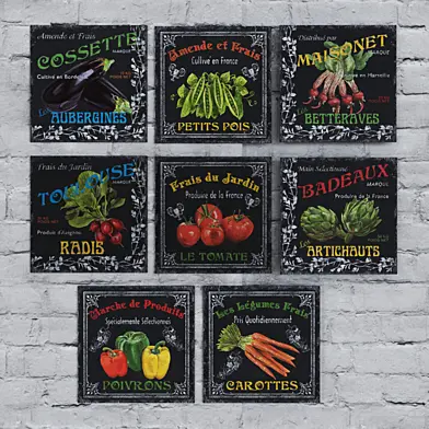 French vegetables |set 6