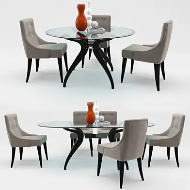 Retro table & chloe chair